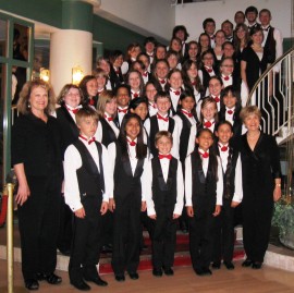 Helen with students